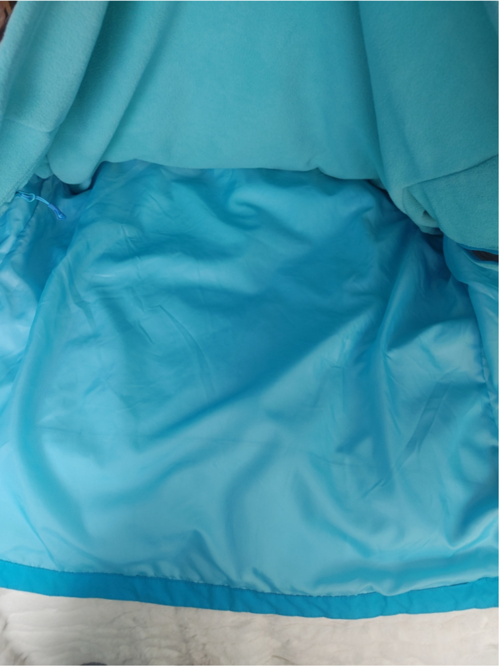 Women's Camel Crown Ski 3 in 1 Windbreaker Jacket L Bright Turquoise - Picture 7 of 15